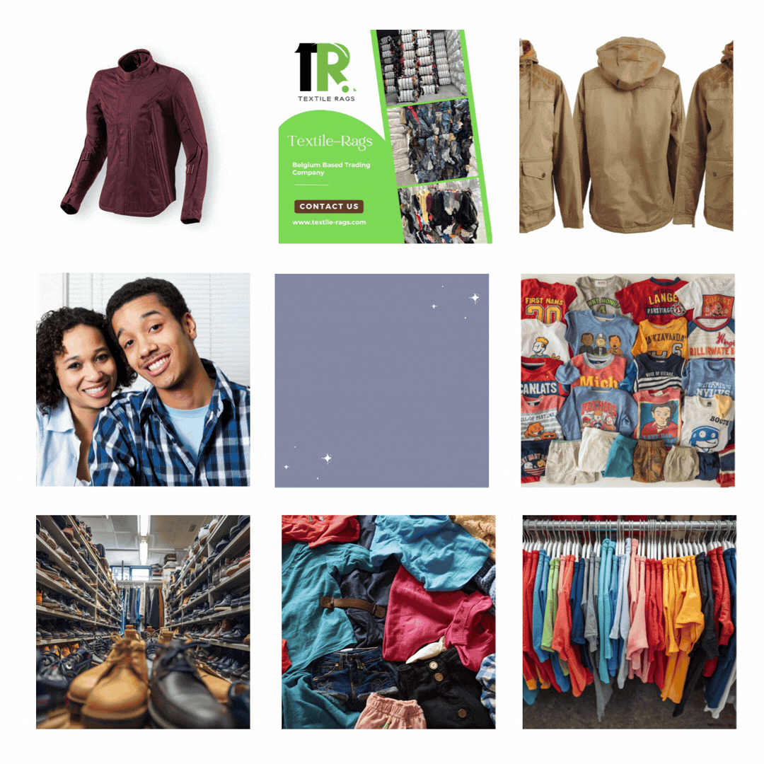 Creme Grade A and Grade B Clothes Textile Export